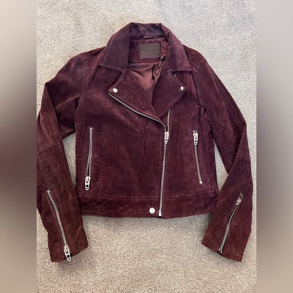 Blank NYC suede moto jacket size medium